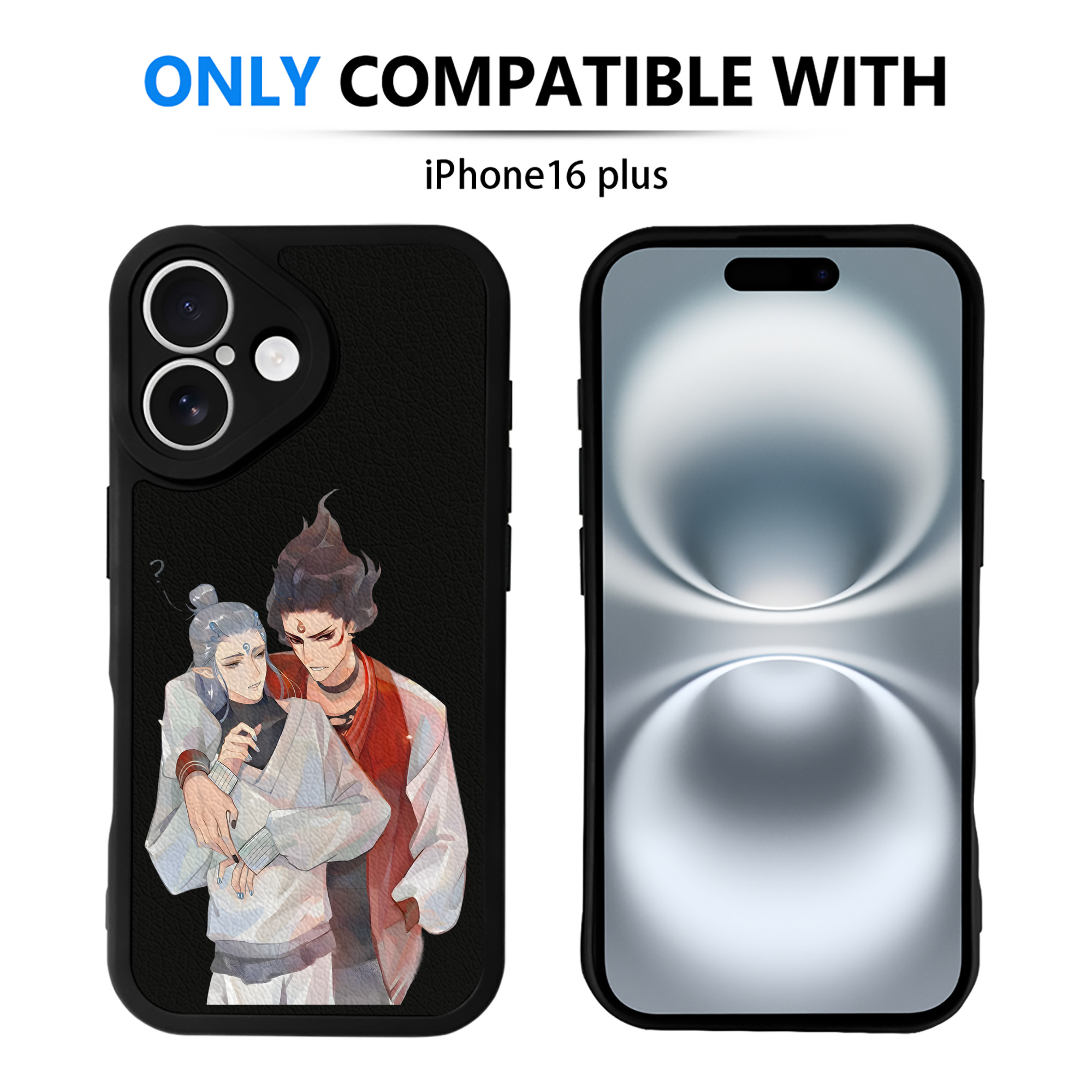 （画像用） Ne Zha 2 ナタ 魔童の大暴れ 【iPhone 16シリーズ対応】シリコンスマホケース（レザー調） 材質：シリコン